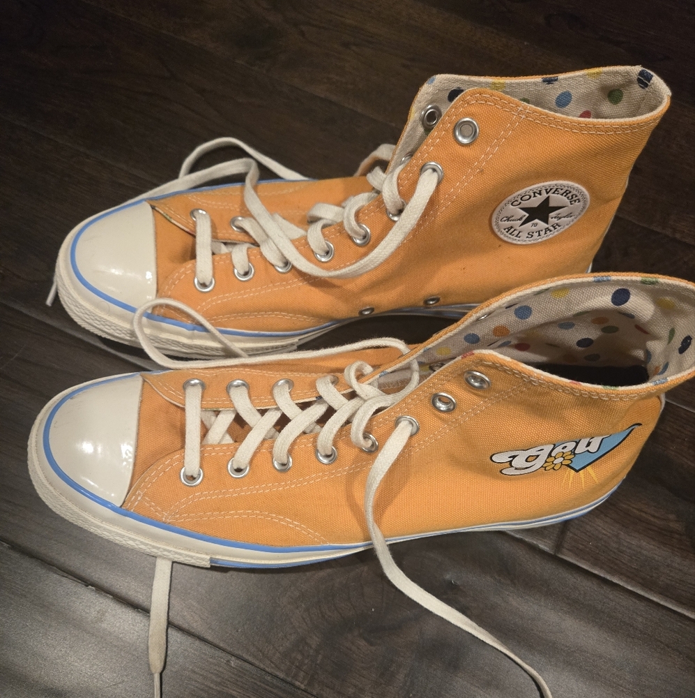Converse X Golf Wang High Mens Size 11 Women’s Sz 13 Mustard
